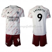 Arsenal Barn 2020-21 Alexandre Lacazette 9 Draktsett Fotball Bortedrakter Kortermet..